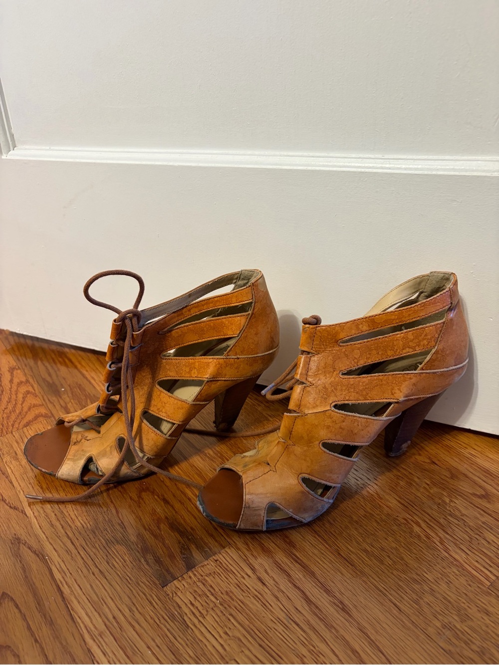 BCBGeneration Lace-Up Sandal Heels
